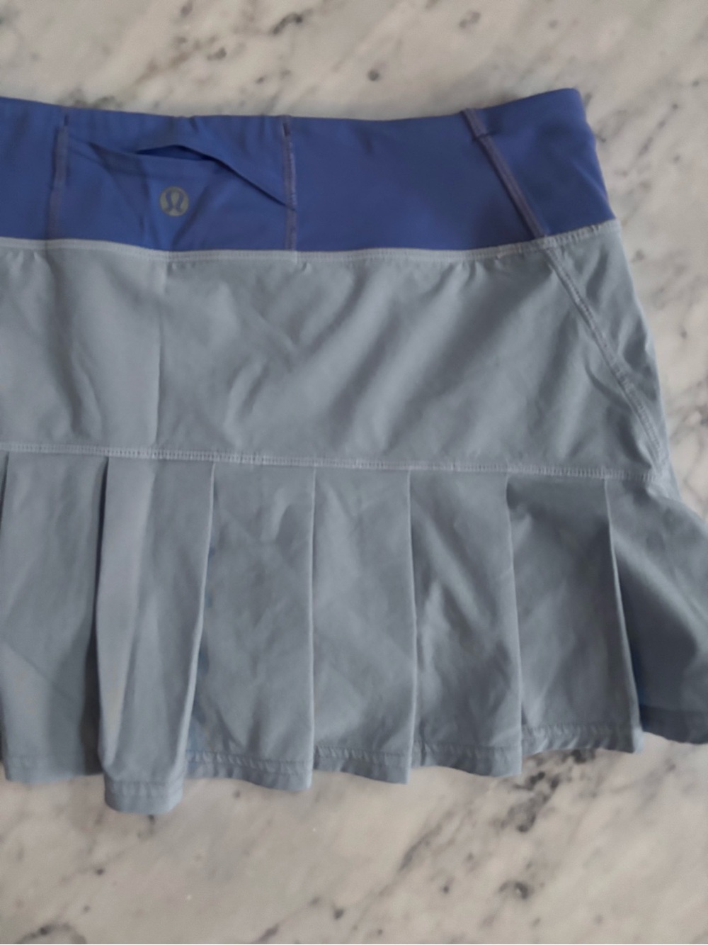 lululemon athletica Two-Tone Blue Pleated Athletic Skirt